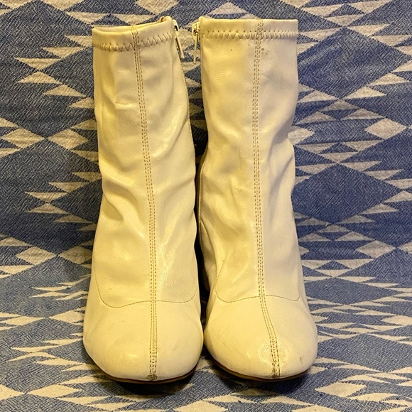 Mia Faux Leather Chunky Heeled Ankle Boots - Picture 2 of 7